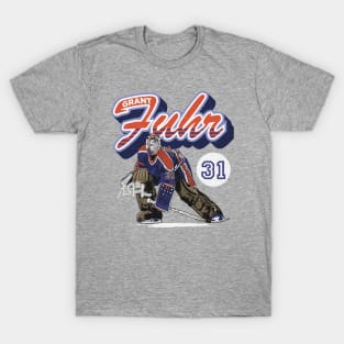 Grant Fuhr Edmonton Retro Script T-Shirt